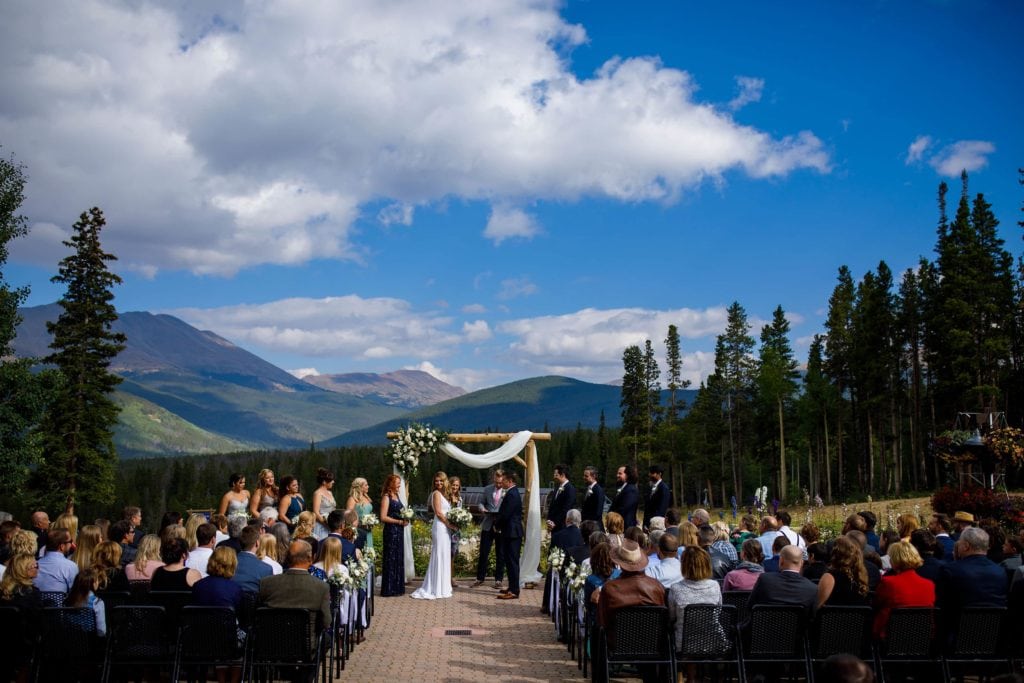 Wedding ceremony at TenMile Station