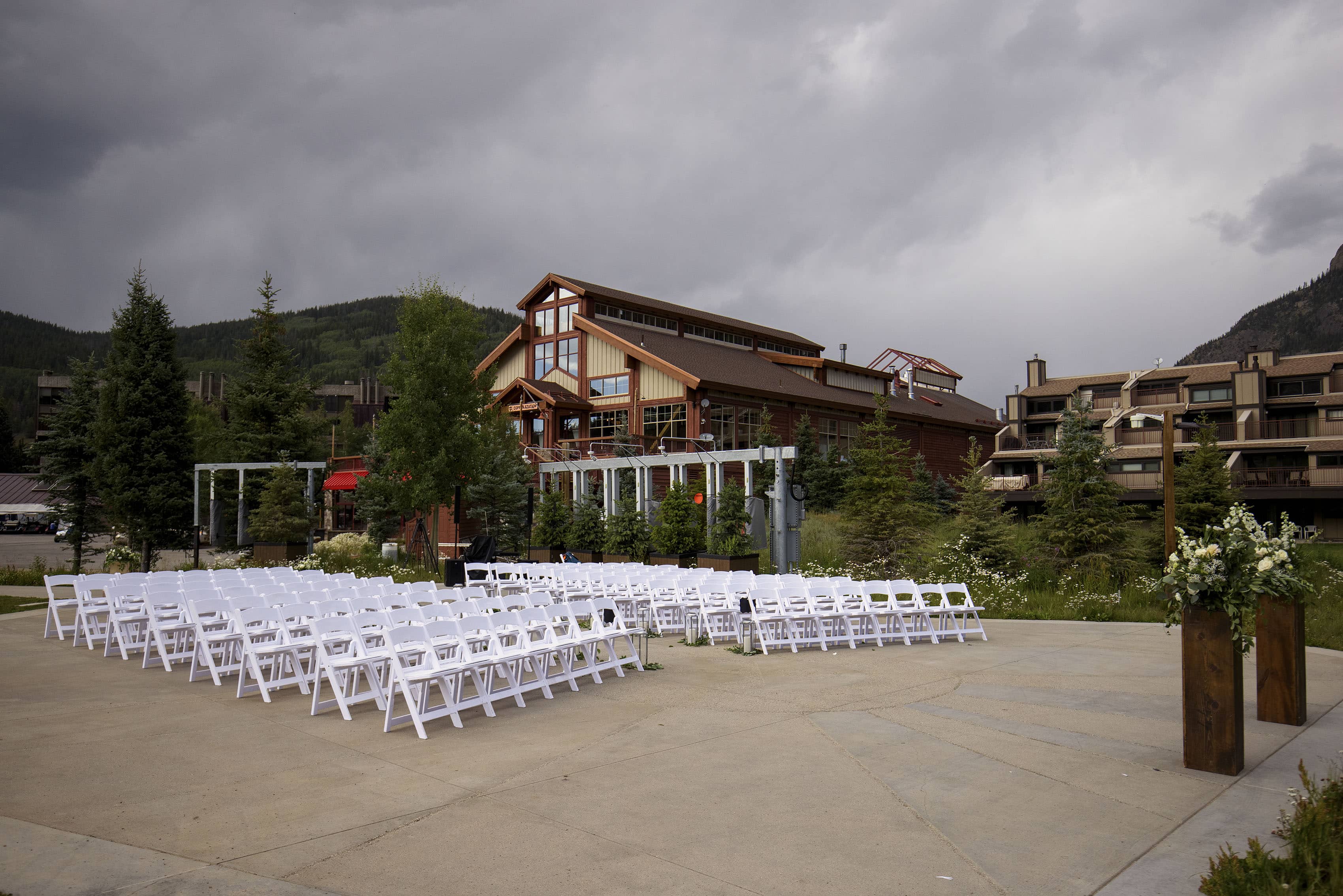 Copper Creek Vista at Copper Mountain wedding ceremony site