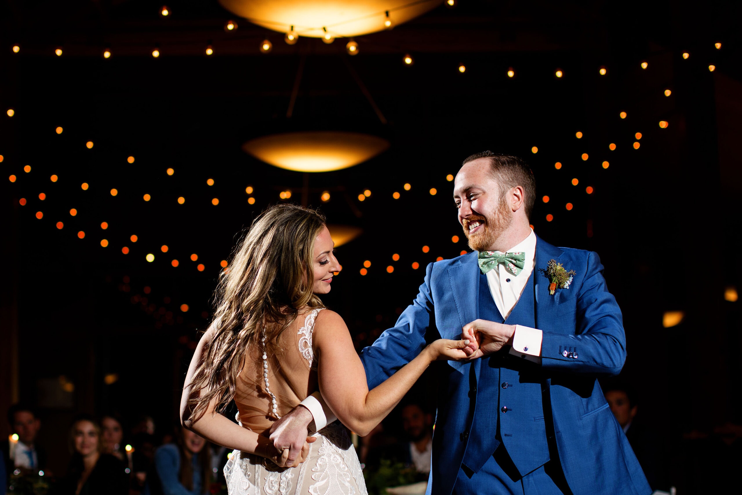 Caitlin and Gavin share their first dance together
