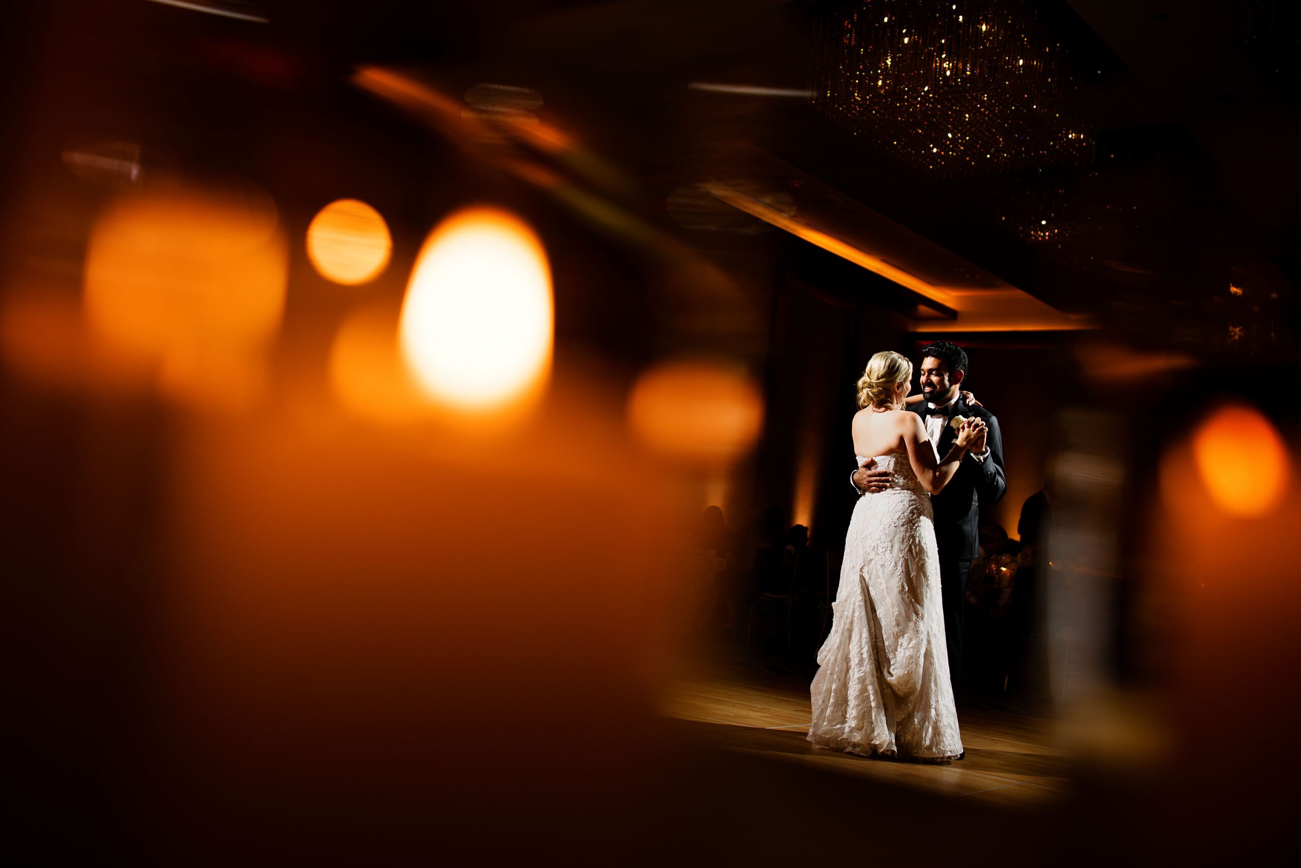 Jessica and Sambit share their first dance together at Four Seasons Hotel Denver