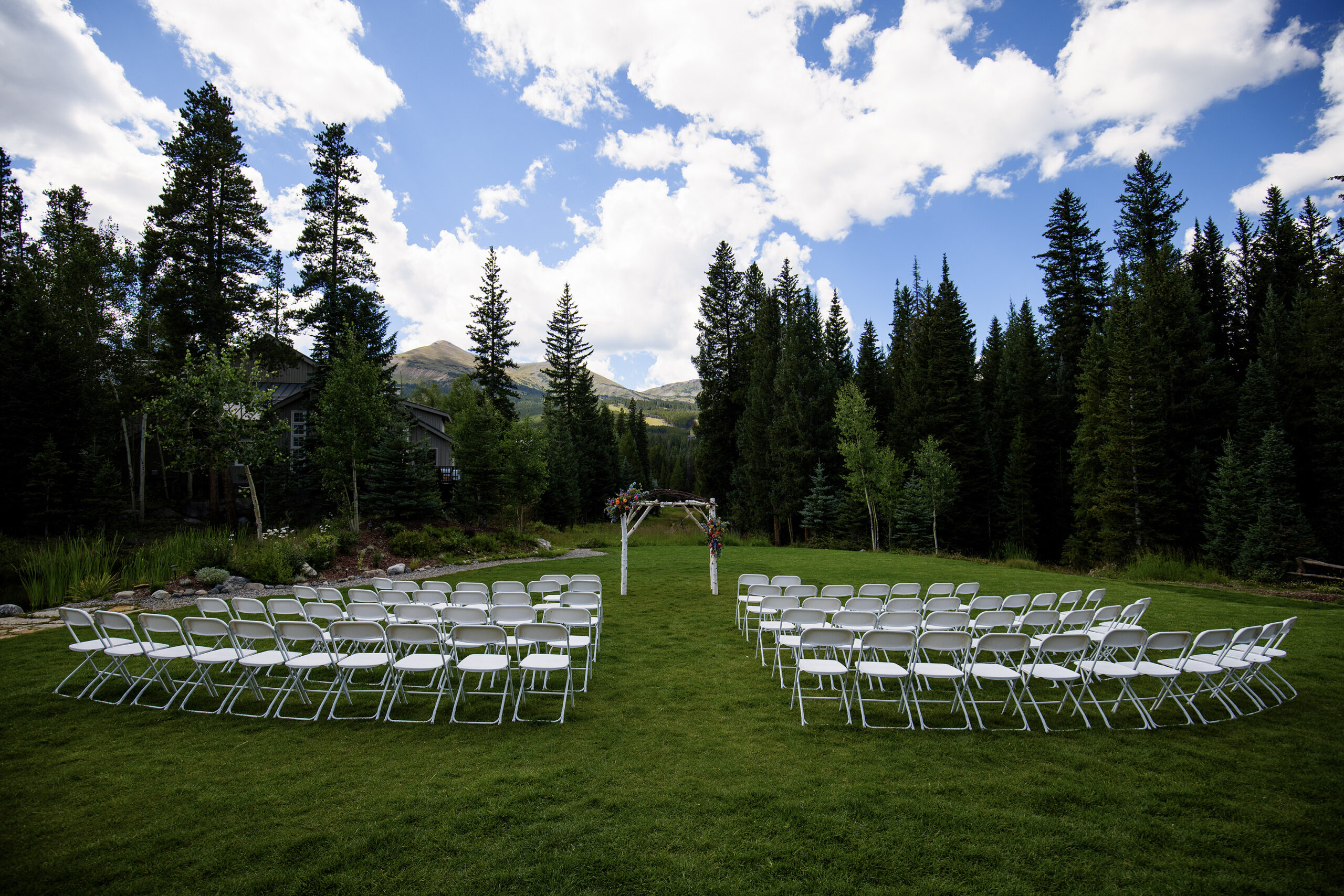 Breckenridge Nordic Center wedding ceremony site